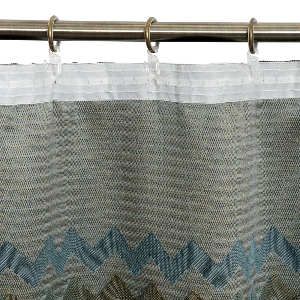 Штора на ленте Миссони» 160x260 см полиэстер геометрия цвет серый 82331406 STLM-2122278 AMORE MIO  - Вид №3
