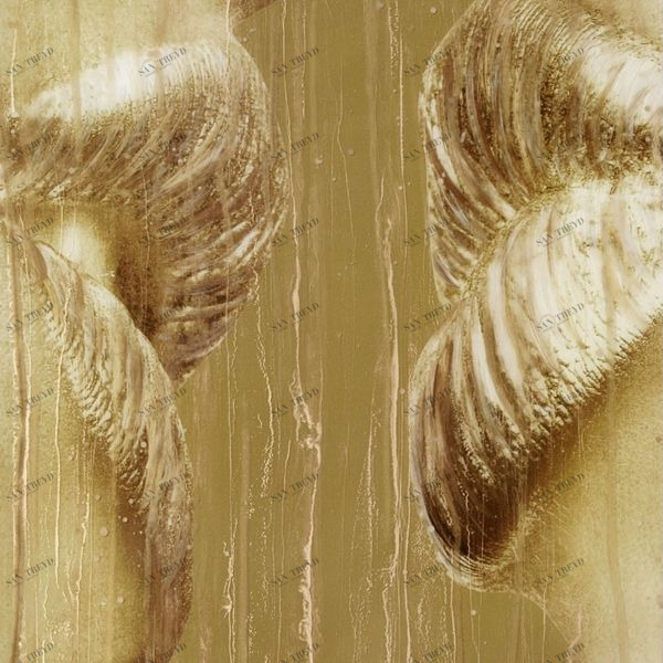 Арт-панель на холсте Alex Turco Woman Tribute Golden Kiss GOLDENKISS