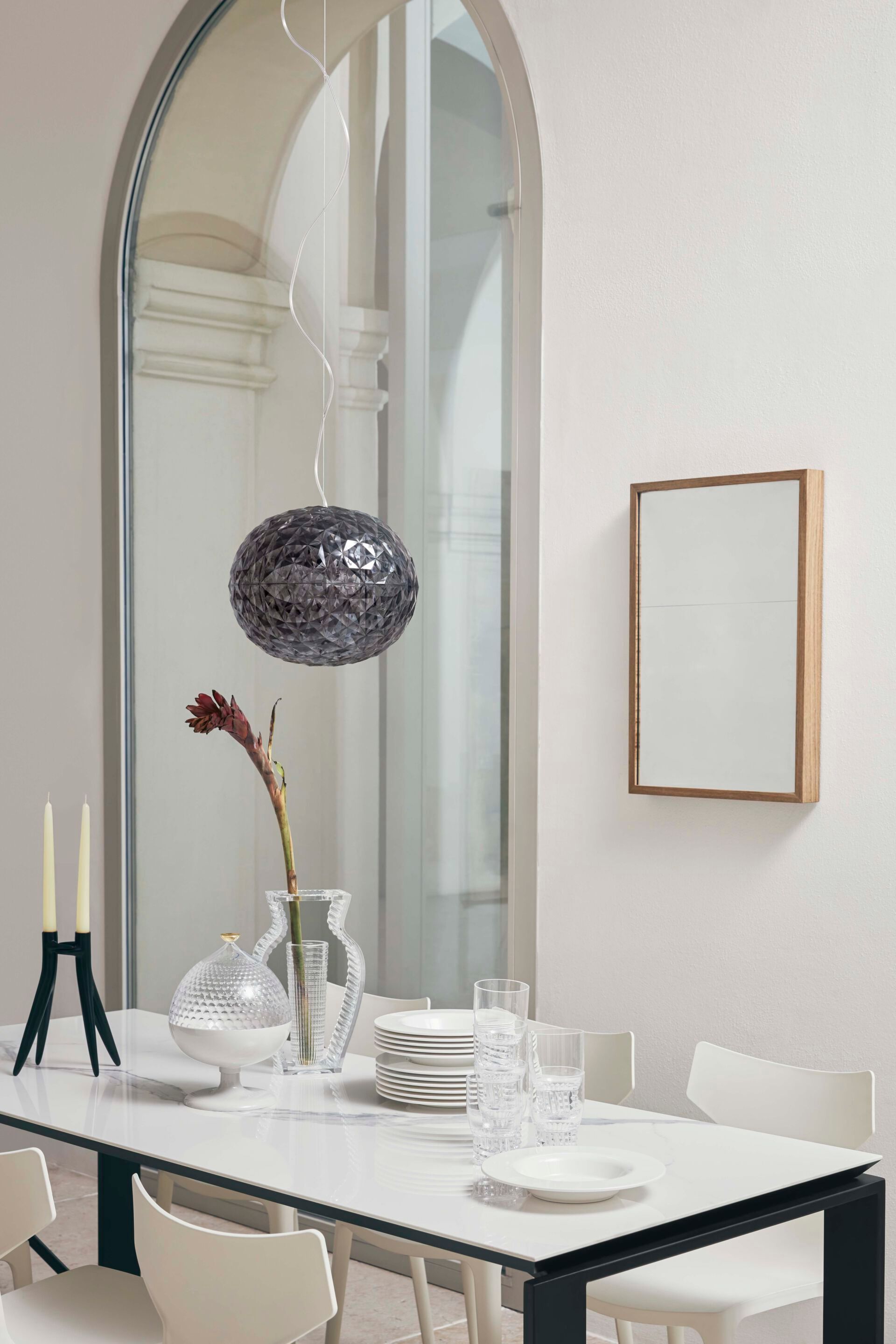 Прямоугольный стол со стальным основанием и ламинированной столешницей Kartell Four ARCH-00107266 - Вид №9