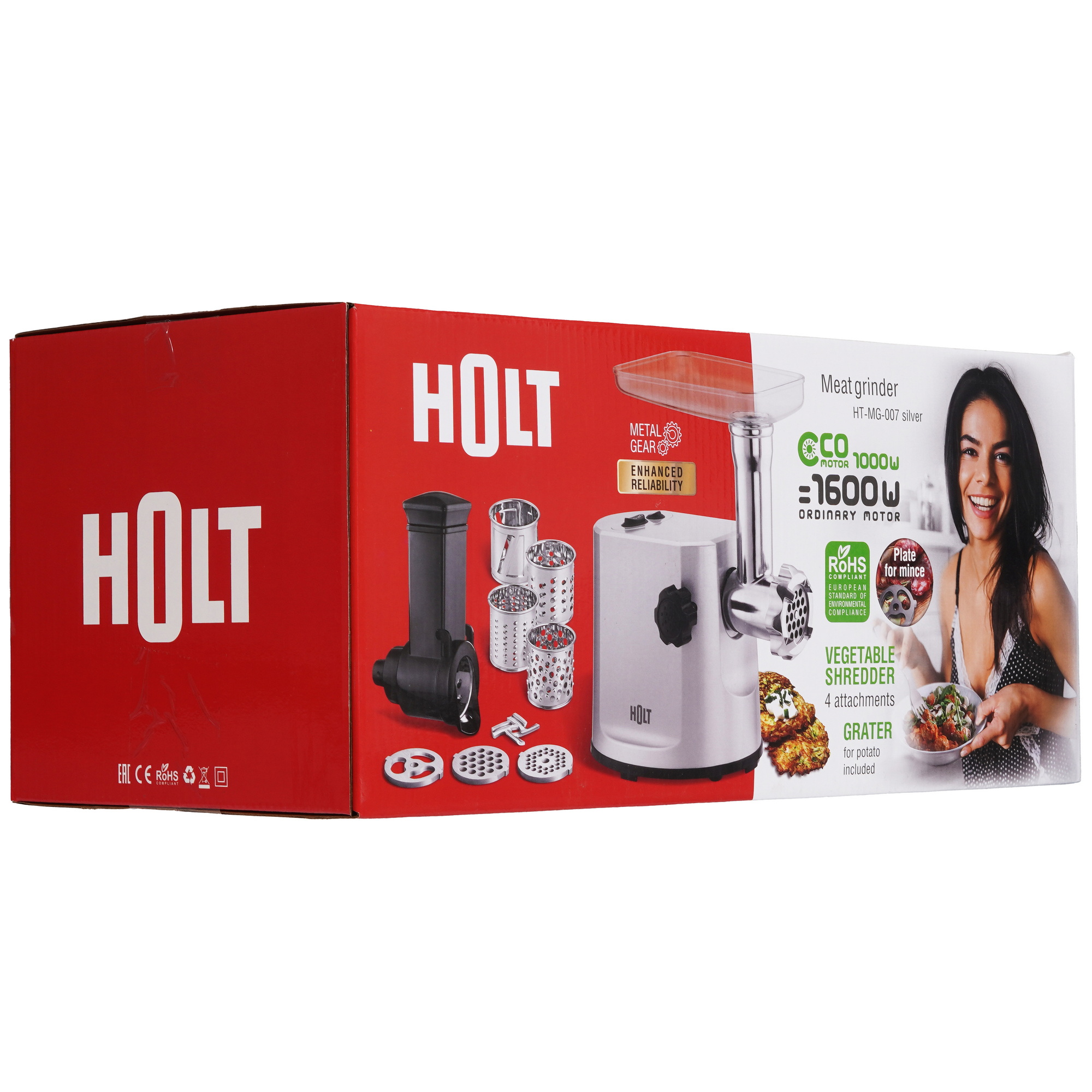 9284903 Мясорубка электрическая Holt HT-MG-007-202 серый STDN-0120296 - Вид №9