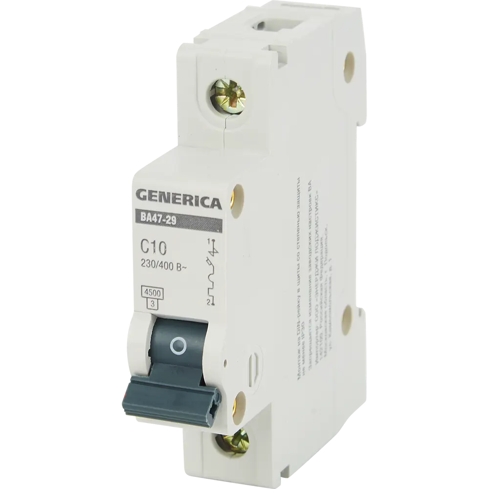 Автоматический выключатель Generica ВА47-29 для защиты электросети 84798295 STLM-0055291