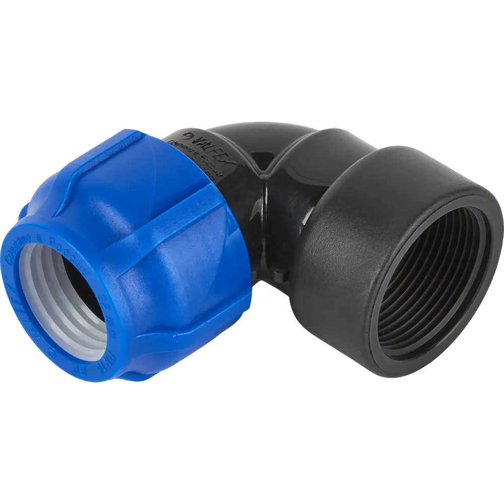 Отвод комбинированный 90° ПНД Valfex 1 1/4"x32 мм ВР 83742576 STLM-2144710 