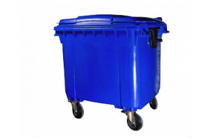 18640681 Мусорный контейнер 1100 л на колёсах с крышкой, синий int - IP 0122C19BL INTELLPACK