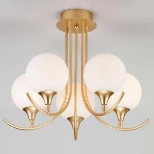 Потолочная люстра Eurosvet Moon 70101/5 золото EUROSVET MOON 220198 Белый
