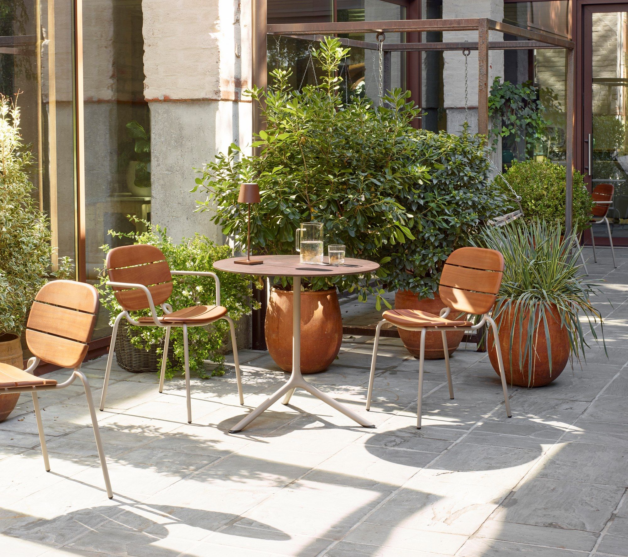 Стальное и деревянное наружное кресло S-CAB Si-Si ARCH-00049130 - Вид №4