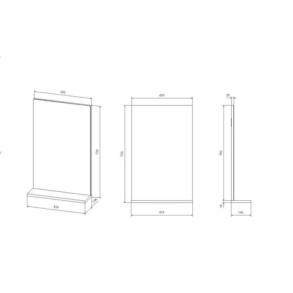 Зеркало «Элеганс» с полкой 50x72 см цвет светлое дерево 83241785 STLM-2197725 Santreyd - Вид №5