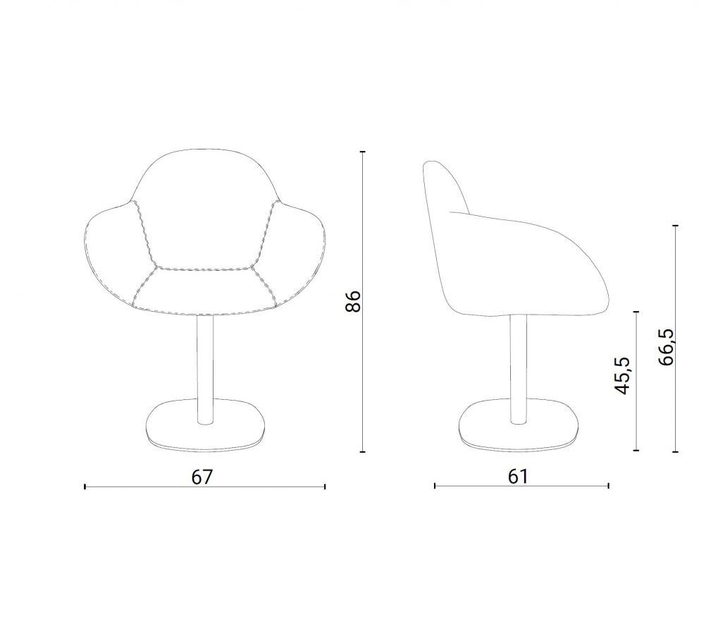 Ozzio Italia Мягкое кресло из экокожи  S446  - Вид №2