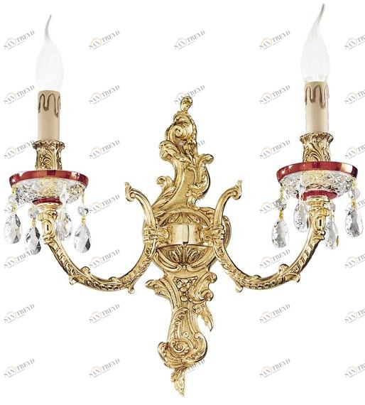 Possoni Illuminazione Аппликация из чистого золота с градиентом и кристаллами Swarovski® Edgard 4300/a2 