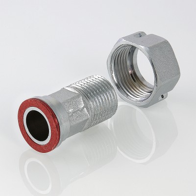 VTr.612.N.0004 Полусгон с накидной гайкой и обратным клапаном Valtec 1/2"  - Вид №7