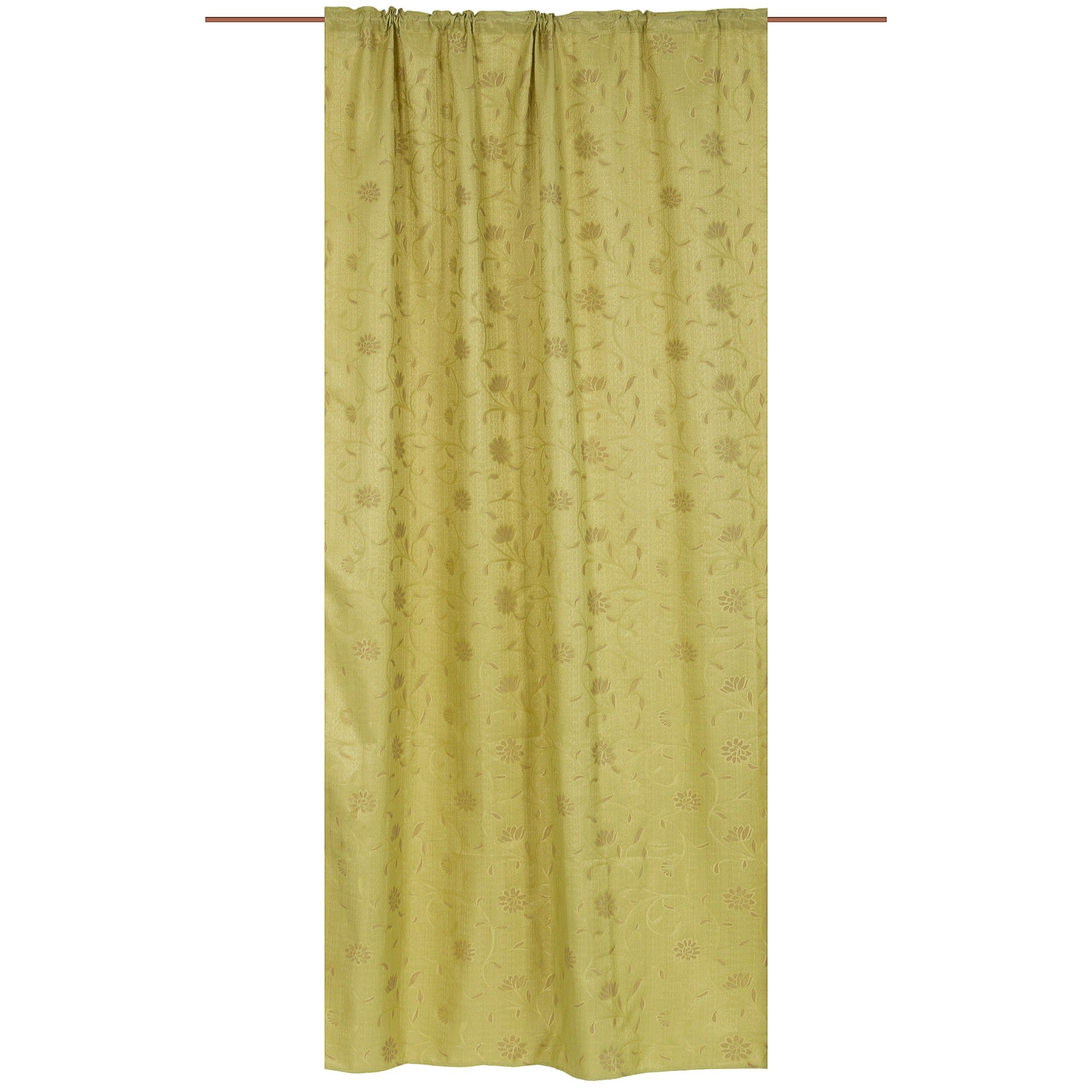 18201521 Штора на ленте «Karina» 160х260 см цвет зелёный Santreyd 