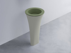 AMLA45-AG+AMPILT-AG+AMCOLT-PM Раковина Amedeo Tondo отдельностоящая cielo Enjoy + Amedeo