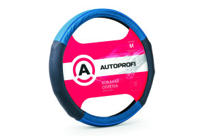 15951586 Оплетка руля серия LUXURY AP-1060 BK BL M AUTOPROFI