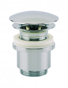 123000 000 00  Дизайнерский слив для умывальника, свободный слив, высота 60 мм, зажим 20/45 мм, латунь Valentin Хром