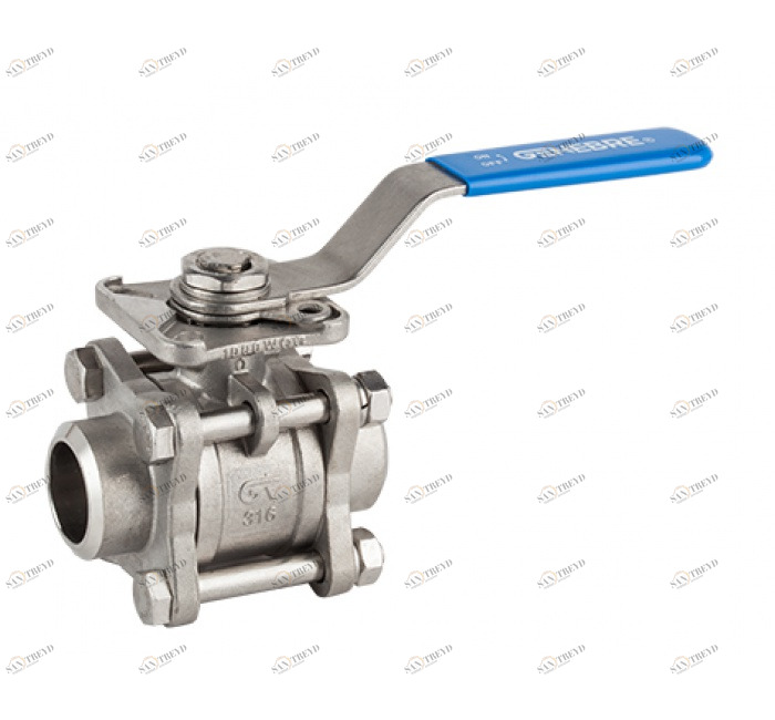 GENEBRE 2026 10 3 pcs full bore ball valve. Butt weld ansi b 16.25 