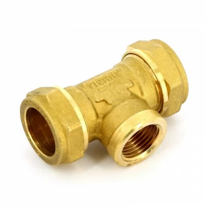 Тройник обжим-В TIEMME 22х1"х22