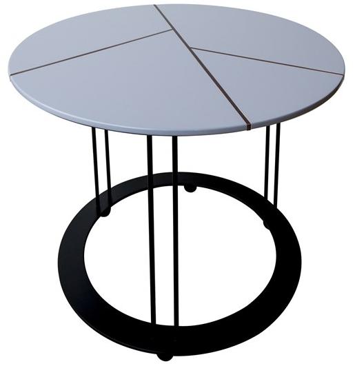 Garbarino Круглый лакированный журнальный столик Aureola Aur cf5 f  - Вид №1