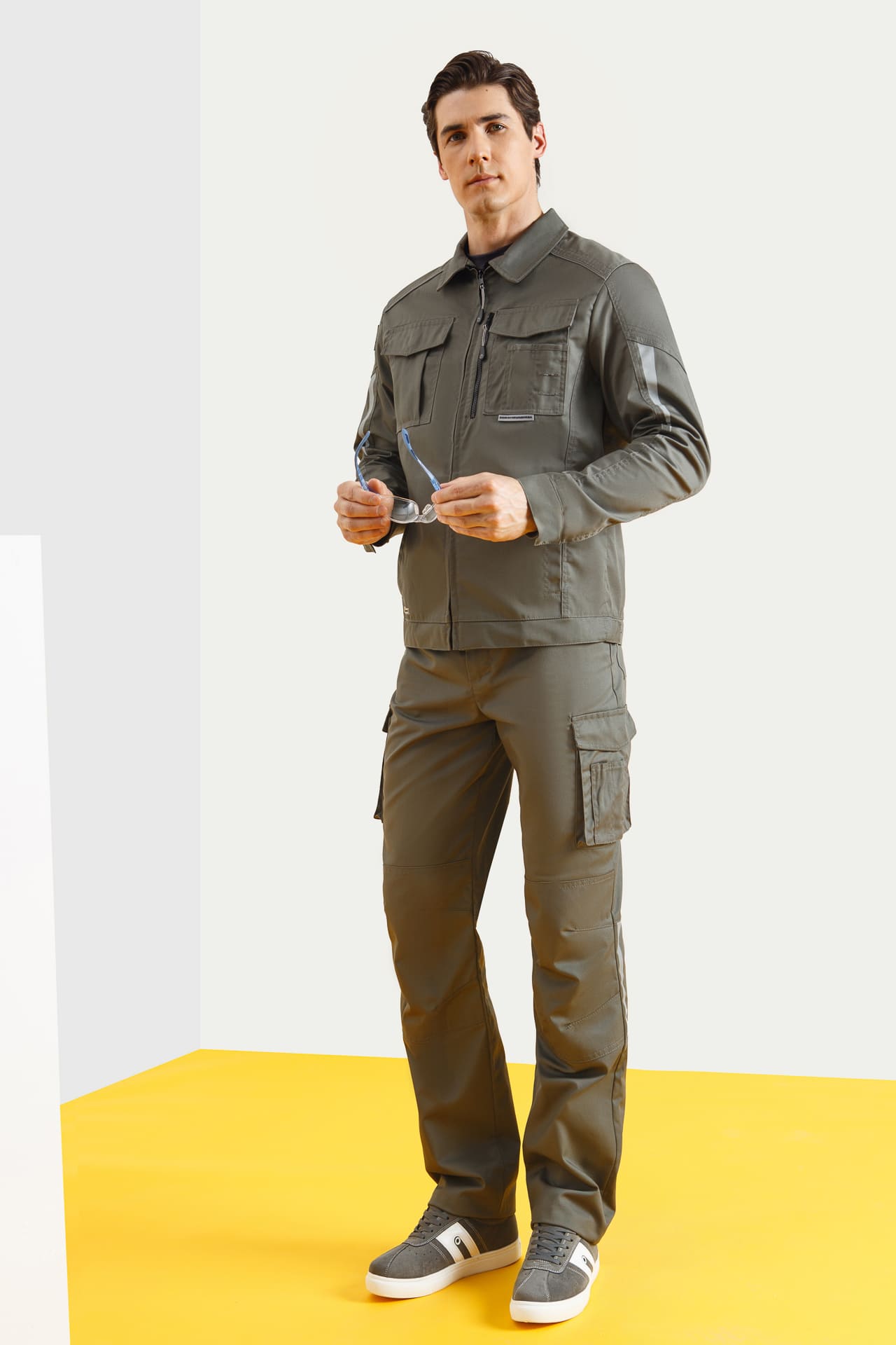 5026427 Костюм  NEW серый хаки STATUS  Летняя спецодежда  размер 56-58/182-188  - Вид №8