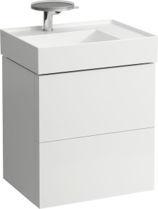 H4075580336401 Шкафчик под раковину, 2 ящика, включает в комплект органайзер, для раковины с полочкой справа 810334 LAUFEN PRO