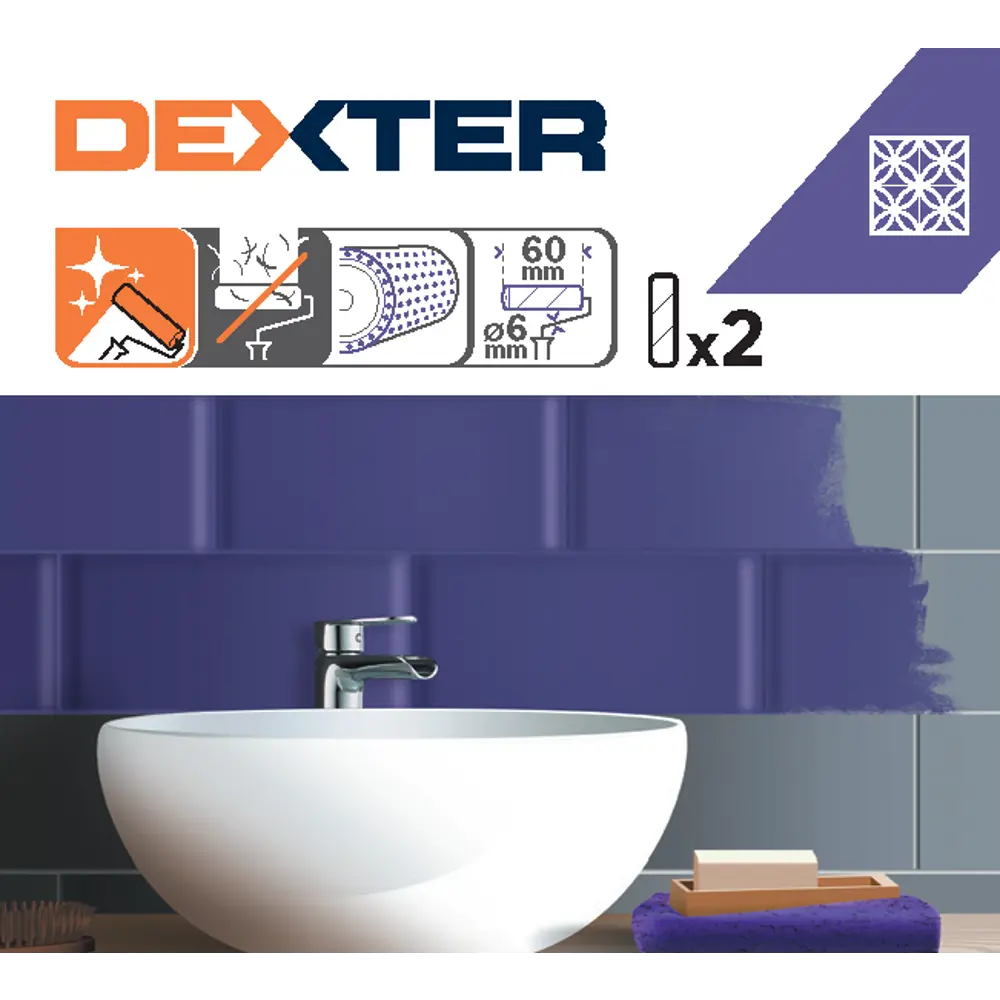 Мини-валики Dexter для точных малярных работ, 2 шт 82800669 STLM-0036128 - Вид №4