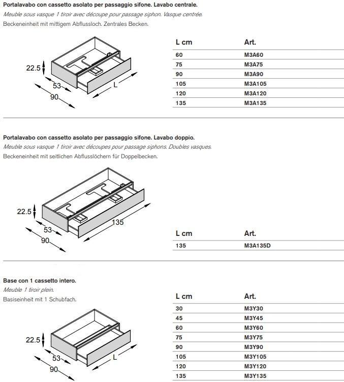 ARTELINEA Подвесная тумба под умывальник из хрусталя с ящиками  Al 351b / al 354b  - Вид №3