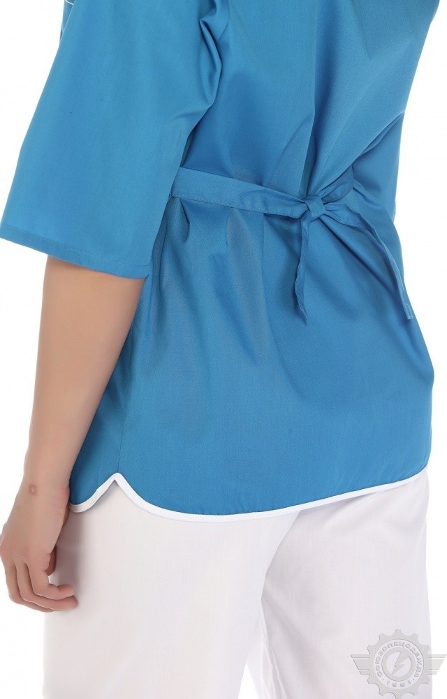 66186 Куртка "Сервис" темно-голубая  Медицинская одежда  размер 60/158-164 Спецодежда  - Вид №5