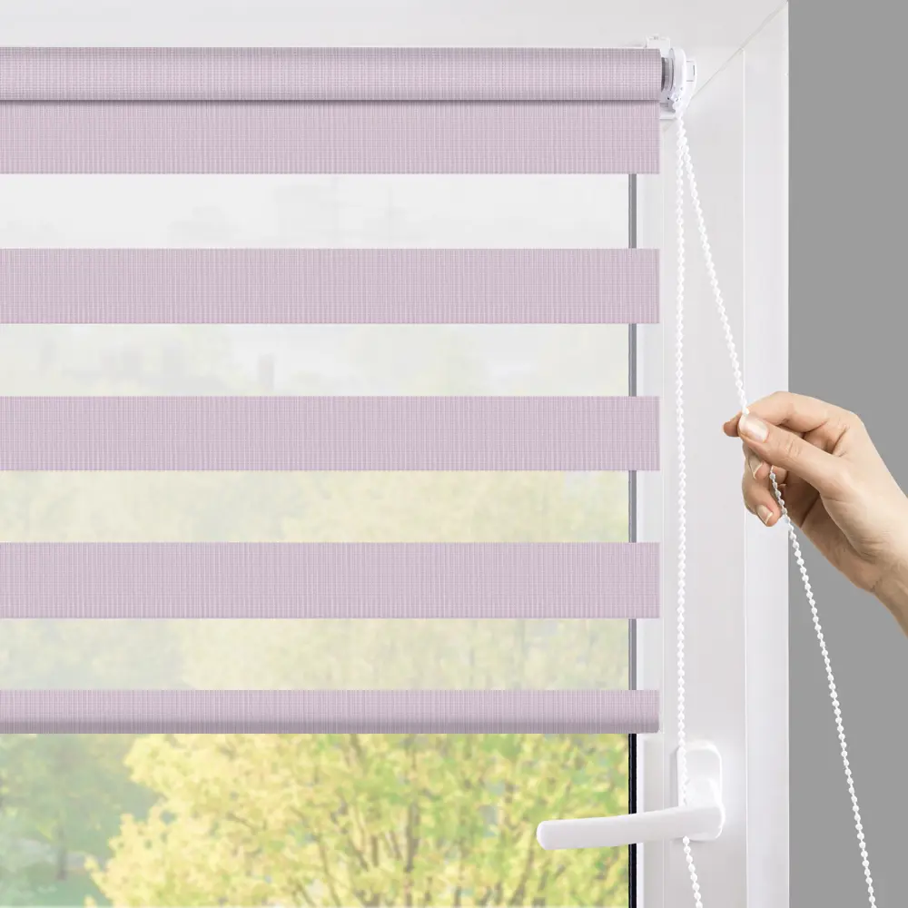 Рулонная штора день-ночь MIAMOZA Петер 80×160 см сиреневая 89411366 STLM-1564413 - Вид №7