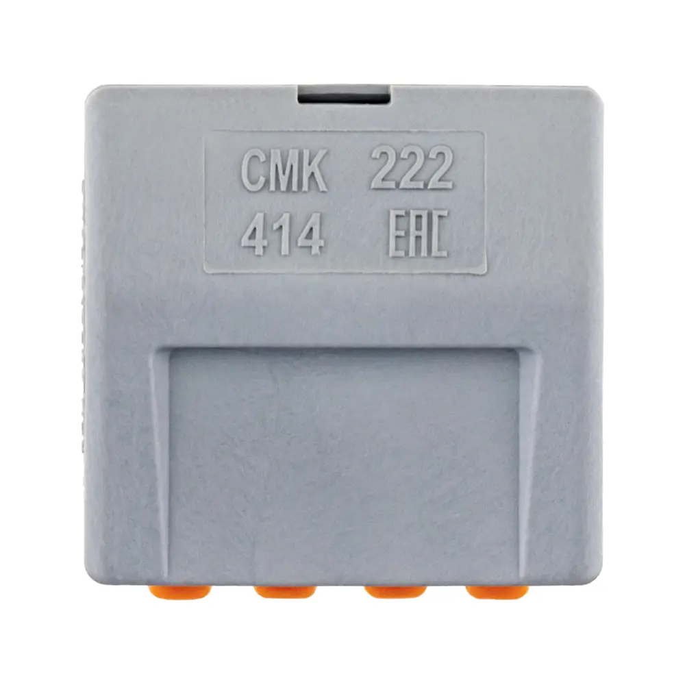 Клеммы соединительные монтажные с рычажком Duwi СМК 222-414 4-проводные 4мм² серые 50шт 26679 6 STLM-2152418 - Вид №3