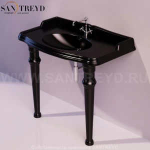 GB001NERO Напольная раковина стоящая круглая Simas Arcade