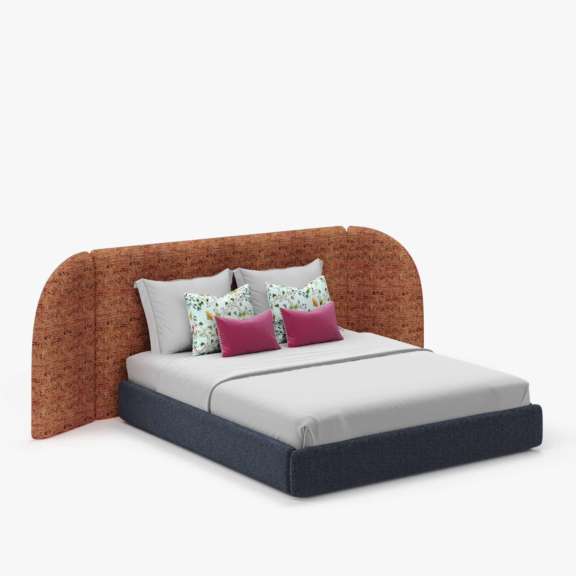 Двуспальная мягкая кровать из ткани Marianna Piccolo Gaia ARCH-00060872 - Вид №7