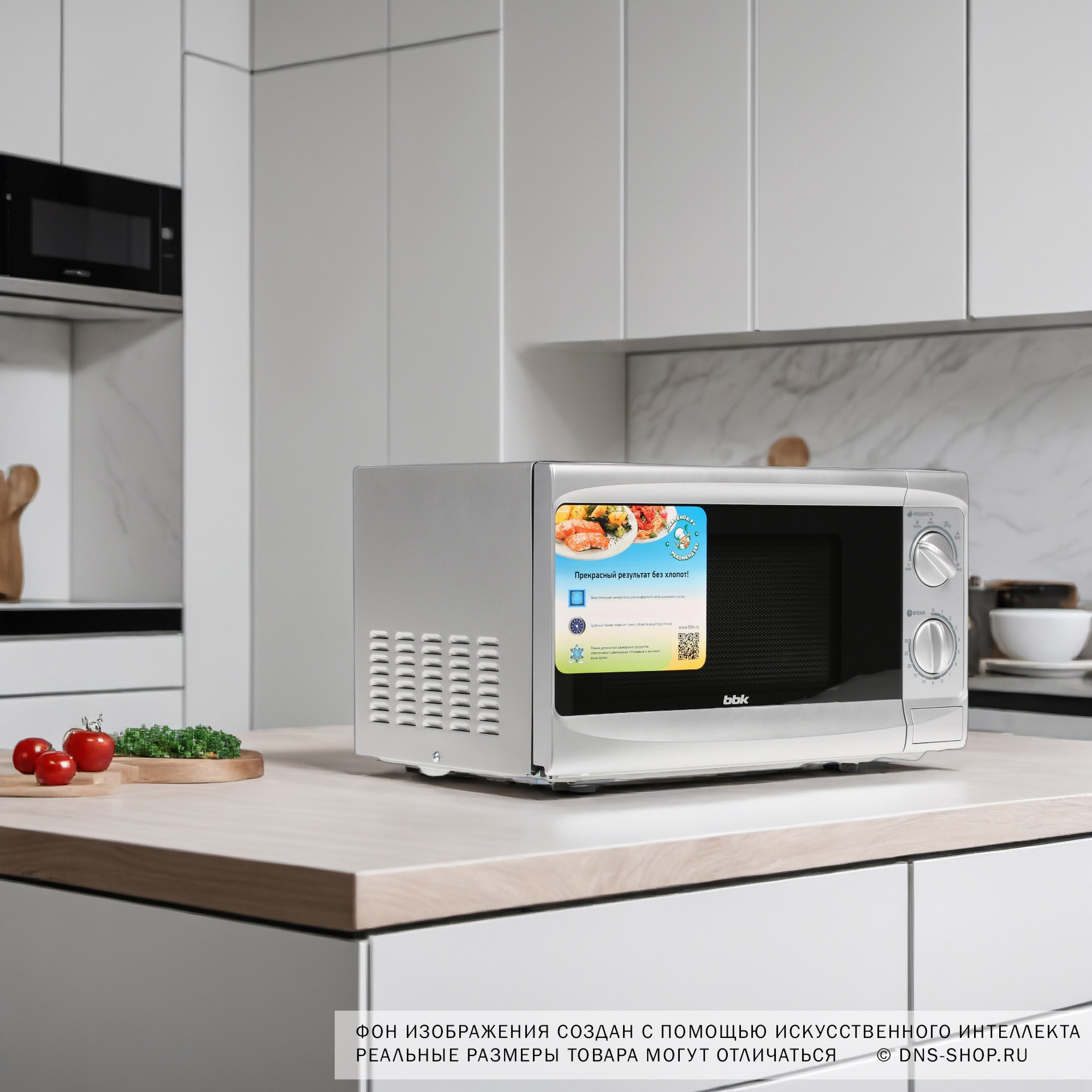 1022610 Микроволновая печь BBK 20MWS-707M/S серебристый STDN-0141545 - Вид №8