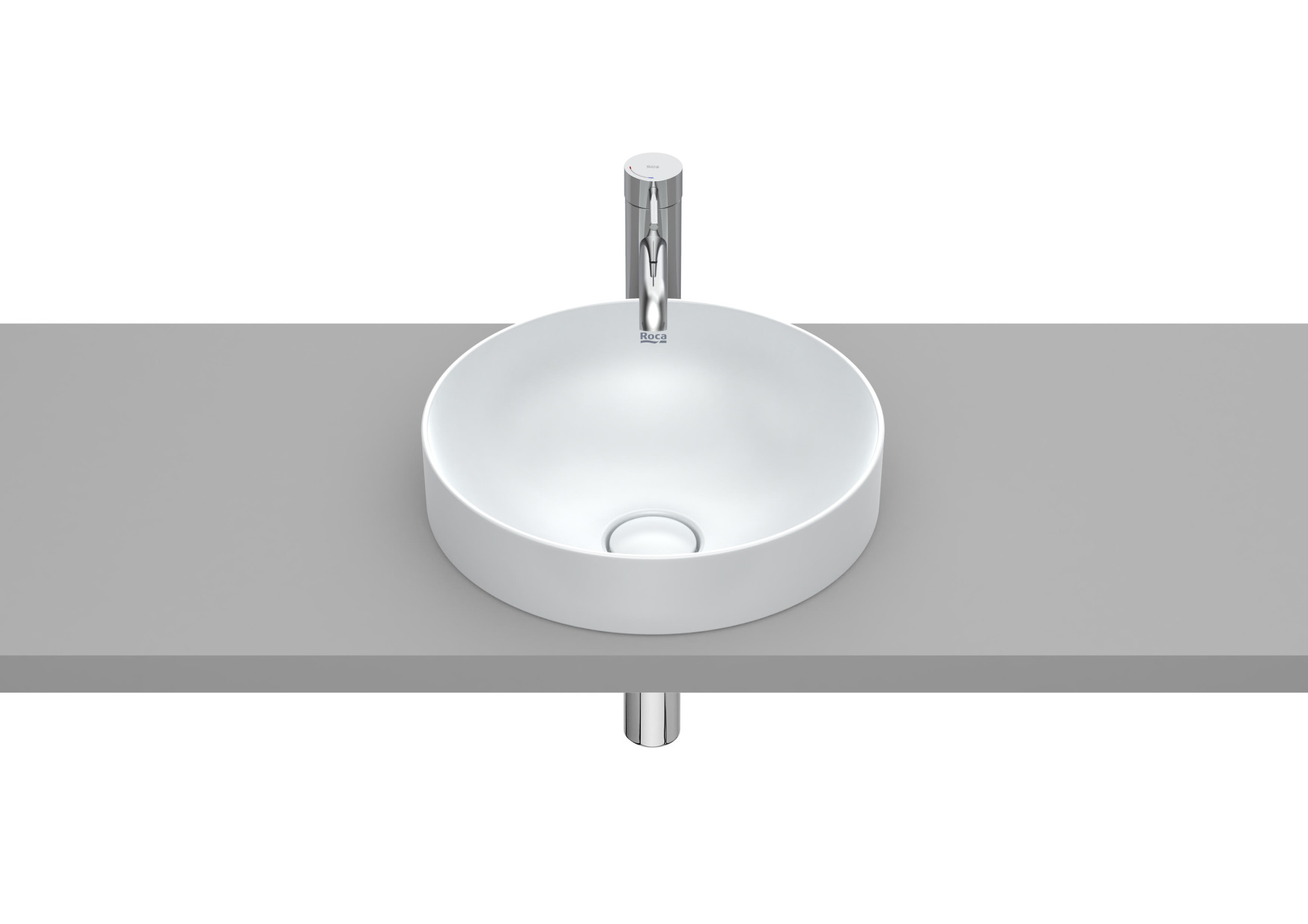 A32752R630 ROUND - Умывальник FINECERAMIC® спасти ROCA Inspira 