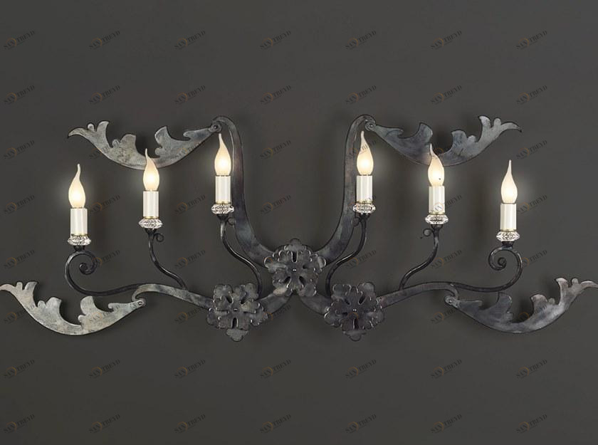 OFFICINACIANI Бра из железа непрямого света с кристаллами Marot Hl1055wa-6 