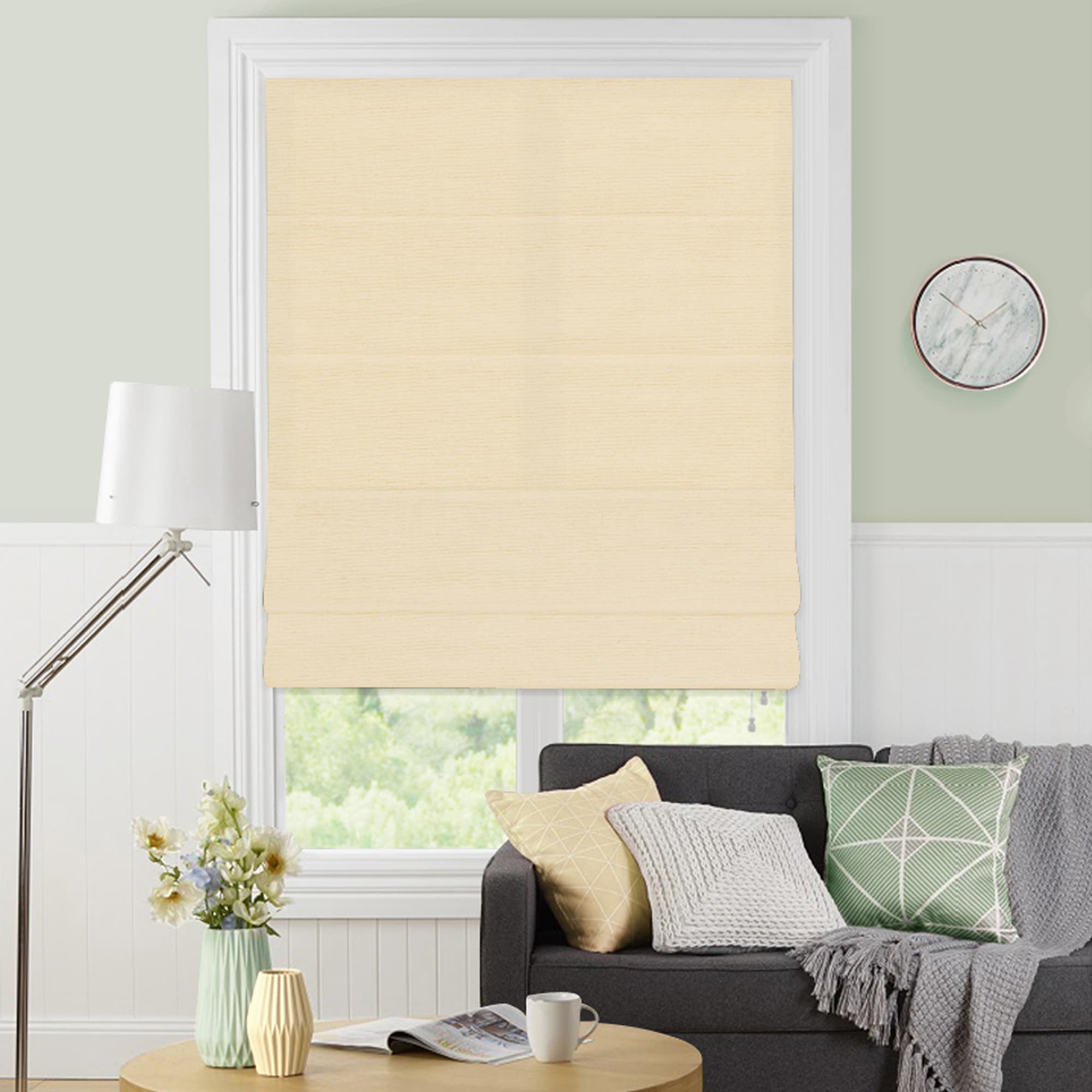 82024947 Штора римская «Лея», 180х175 см, цвет кремовый Santreyd  - Вид №4