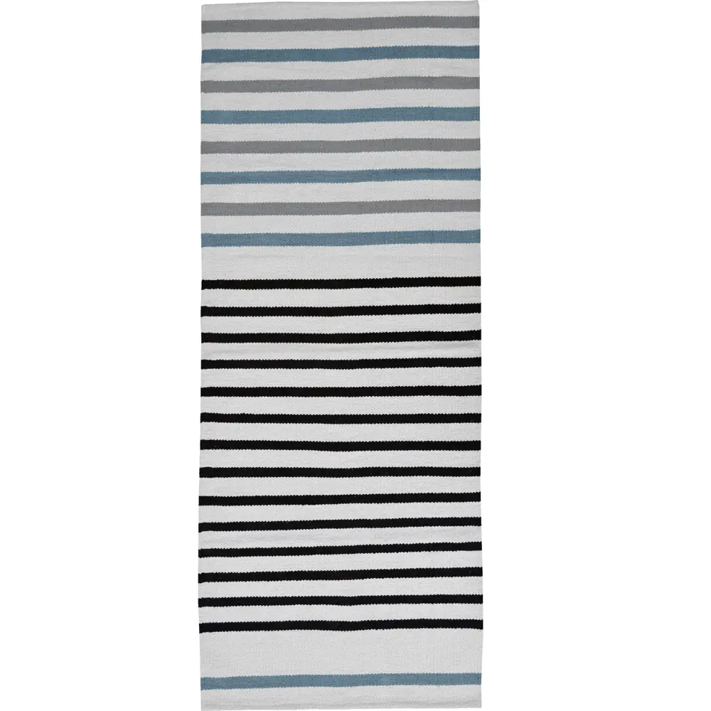 Коврик декоративный хлопок Inspire Malou 70x180 см цвет синий 82481289 STLM-2032696 