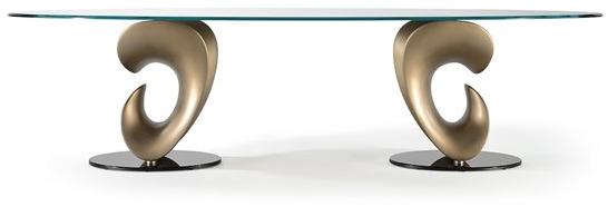 Reflex Овальный обеденный стол из стекла Parentesis sun-id-1382719 - Вид №1