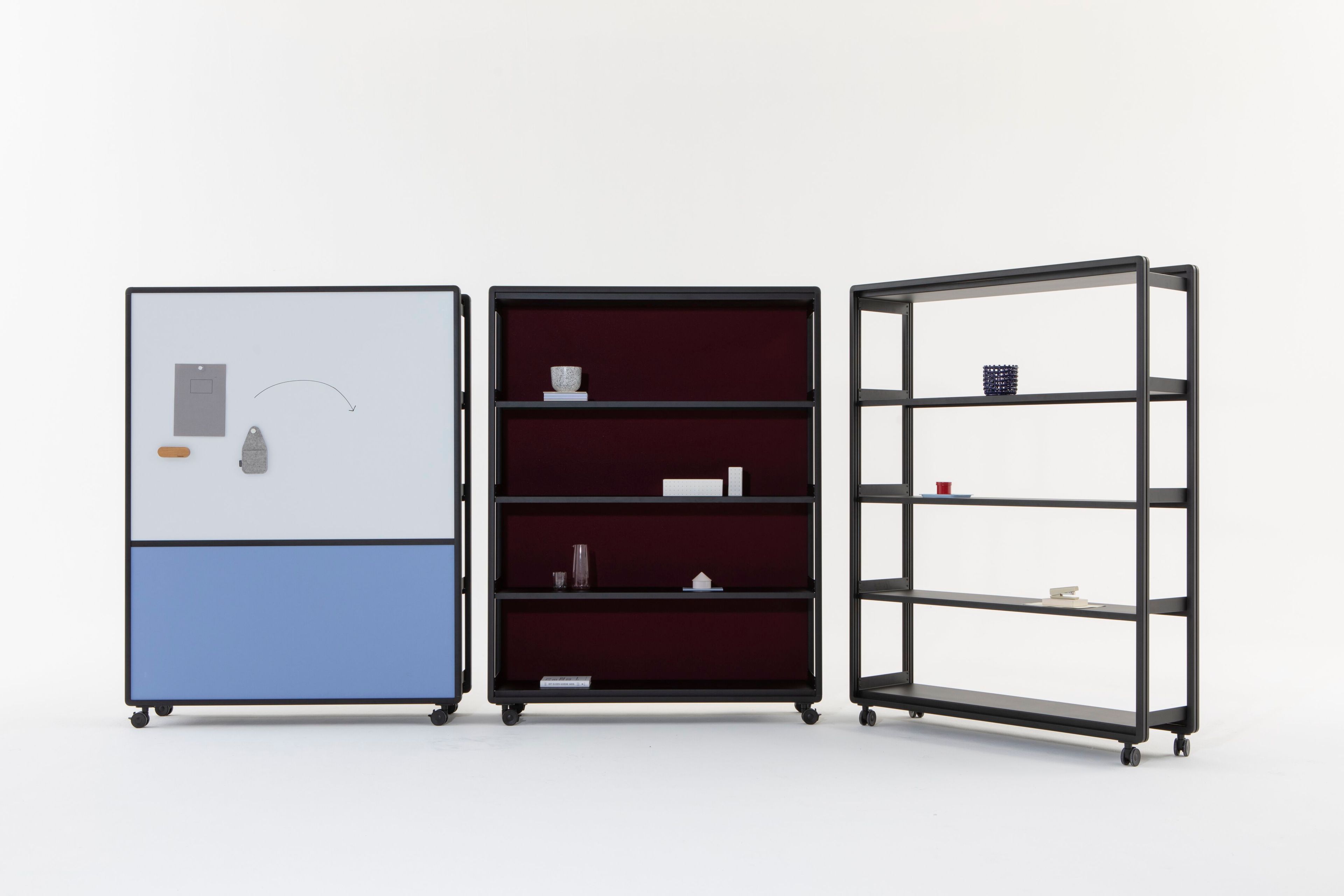 Мобильный звукопоглощающий офисный перегородка из ткани на колесах Cascando патио ARCH-00074159