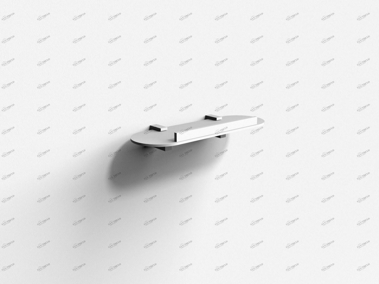 SLAB Полка металлическая белая матовая 30СМ IBB1974 SL30.04.02.BIO 