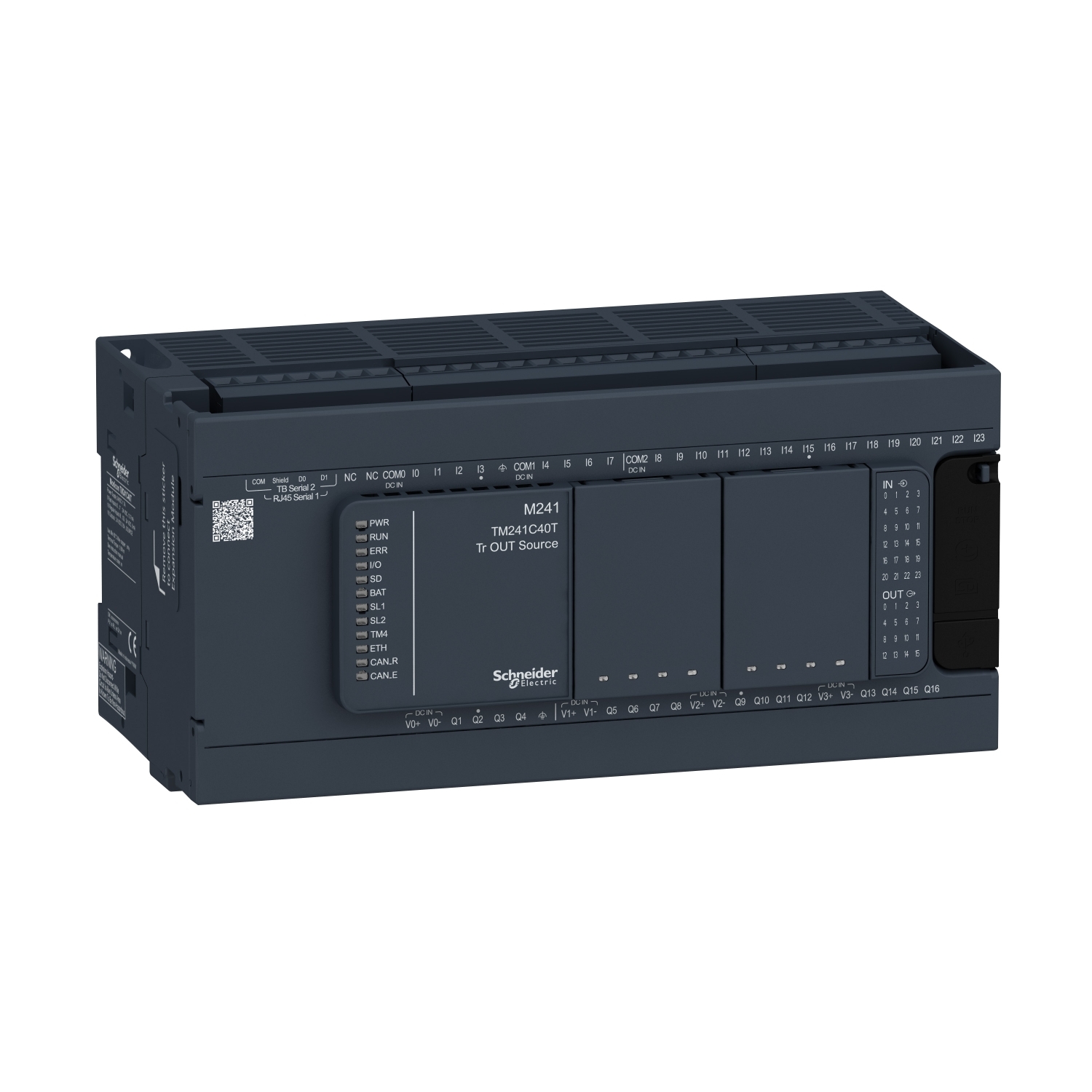 TM241C40T БАЗОВЫЙ БЛОК M241-40IO ТРАНЗИСТ ИСТОЧНИК Schneider Electric OEM ПЛК Modicon 