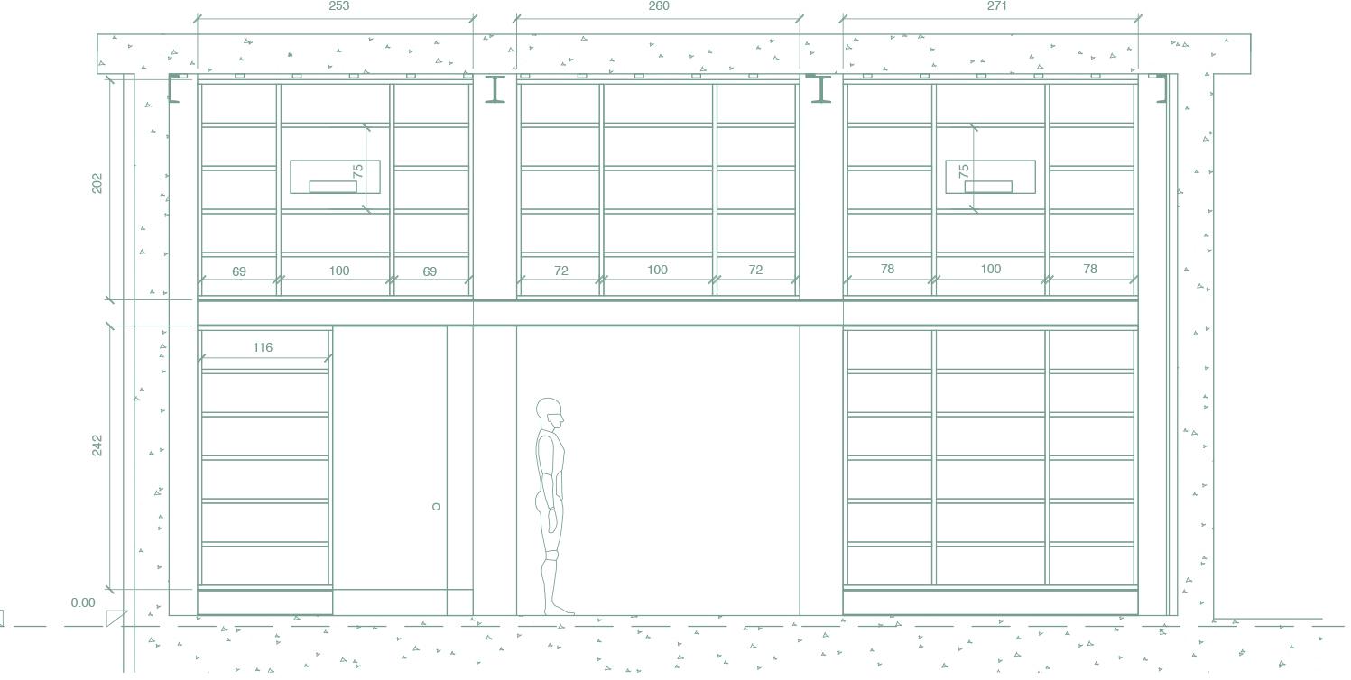 CP Parquet Открытый подвесной книжный шкаф из ореха Cp lab design sun-id-1411210 - Вид №4