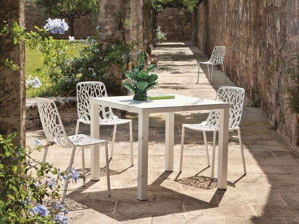 FAST Квадратный алюминиевый садовый стол Omnia selection 1709