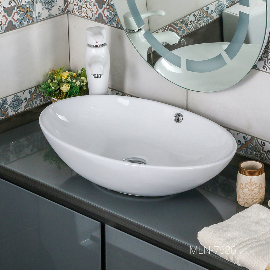 Накладная раковина melana mln-7686 7686-805 - Вид №2