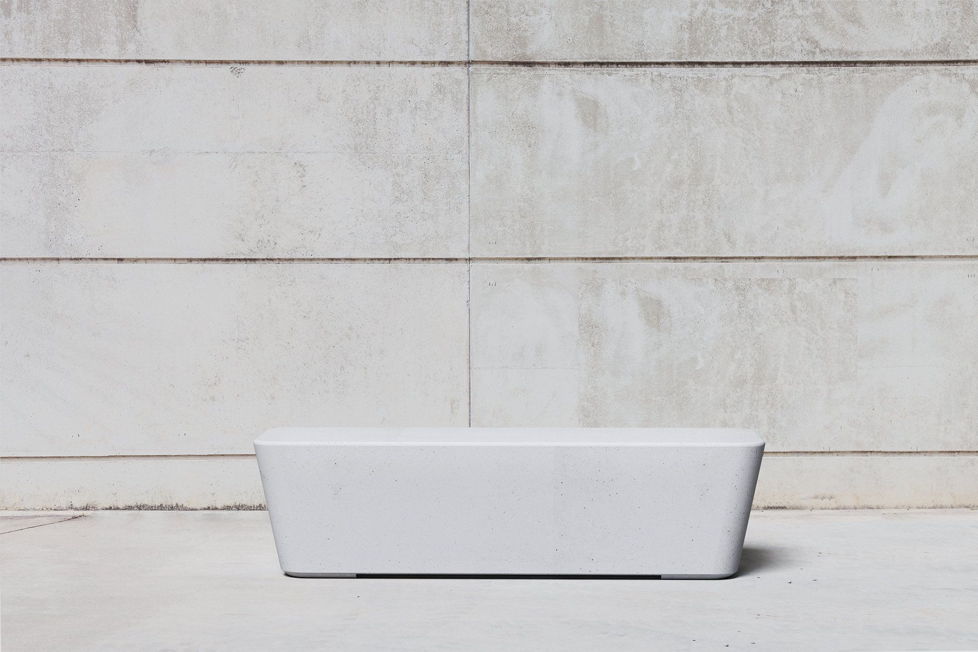 Бетонная скамья без спинки SIT Smooth ARCH-00030071 - Вид №1