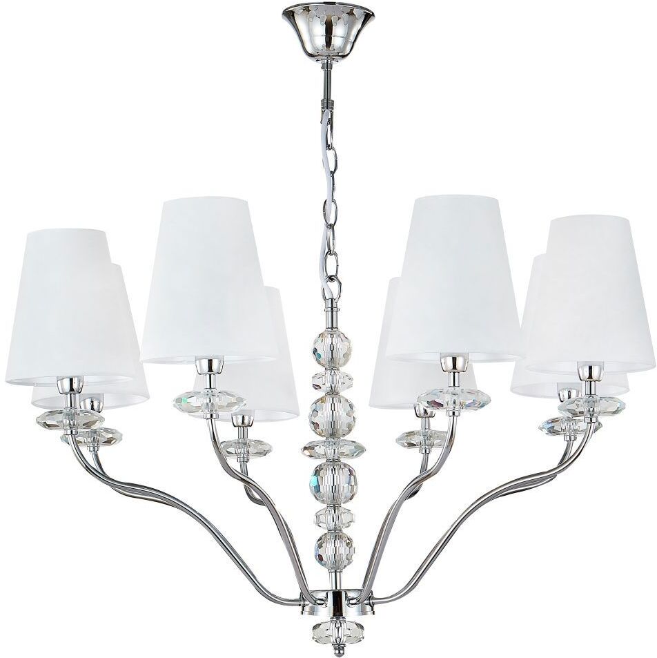 90153532 Люстра подвесная 8 ламп цвет белый STLM-0117515 CRYSTAL LUX