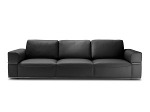 3-местный кожаный диван