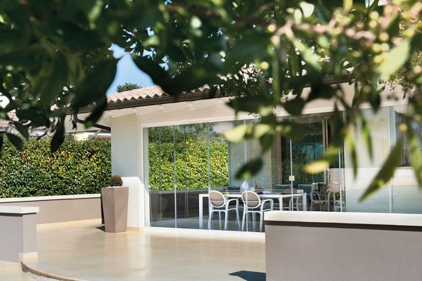 Protezioni Раздвижное алюминиевое окно без рамы Visio sun-id-1427153 - Вид №1