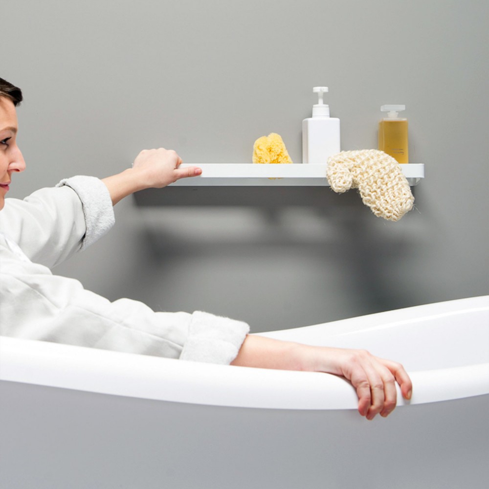 EVBR450EVER Life Design Полка и полотенцедержатель 45 см - Brunt Brunt Непрозрачный белый - Вид №5