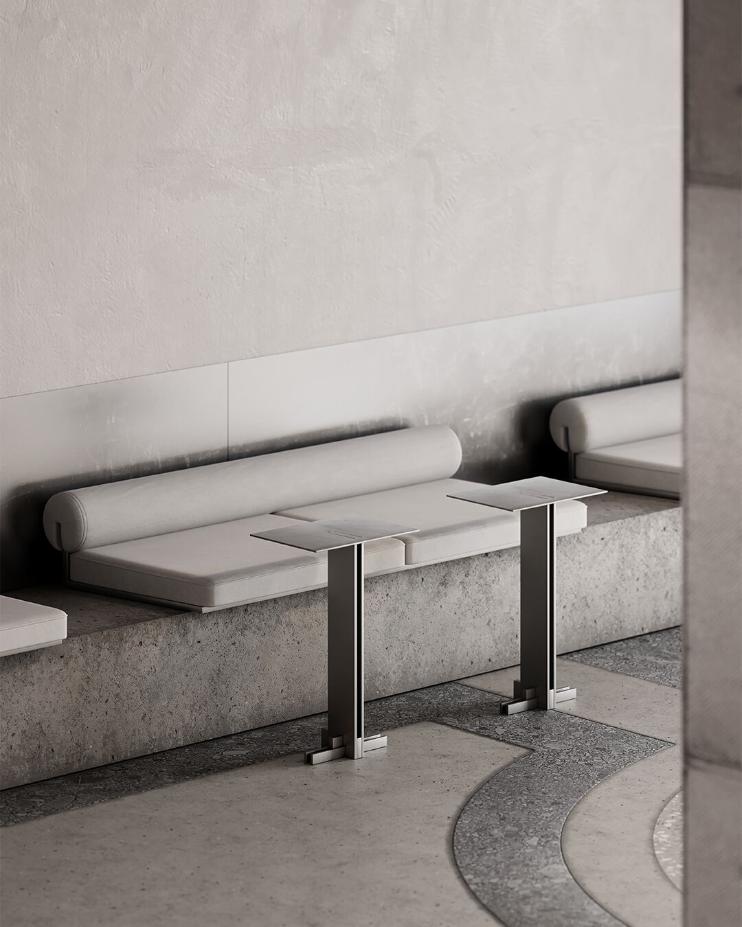 Прямоугольный металлический журнальный столик YET. Design Studio APEX ARCH-00041776 - Вид №12