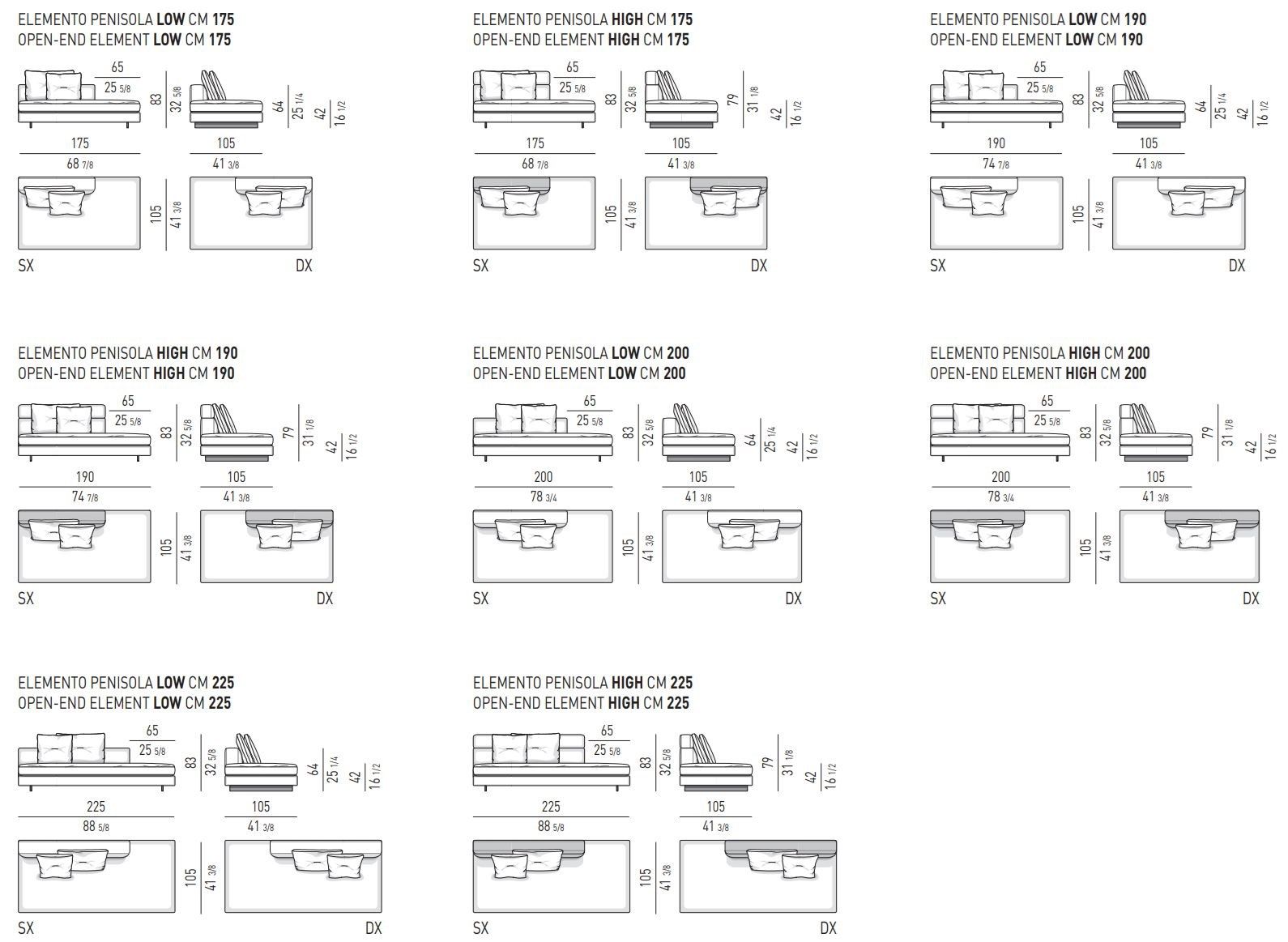 Модульный угловой диван из ткани Minotti ALEXANDER ARCH-00105167 - Вид №24