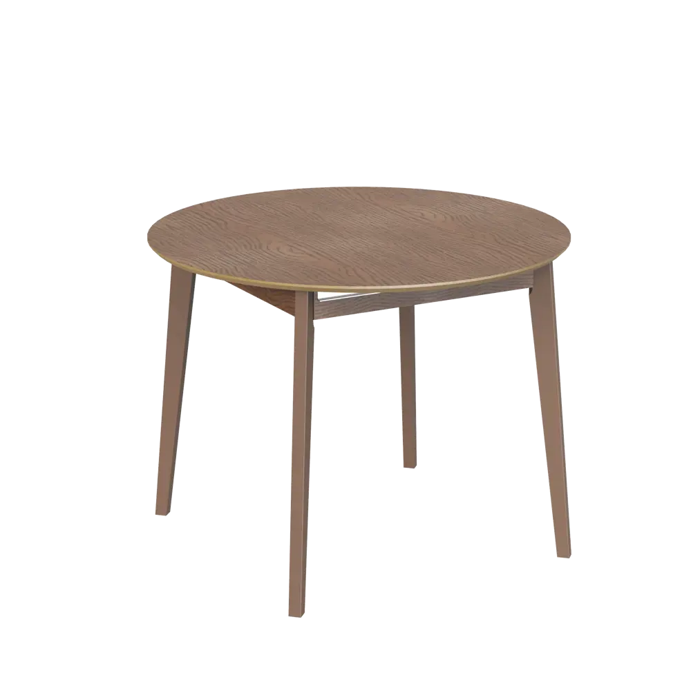 Стол обеденный Монреаль Т1 раскладной 100-130x77x100 см круг МДФ цвет орех Santreyd STLM-2181735 - Вид №1