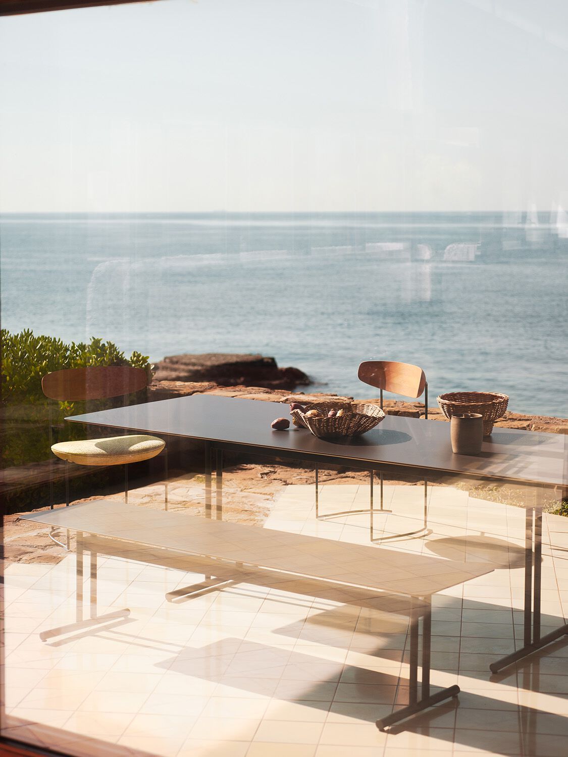 Садовая скамейка из HPL и металла Potocco Graphic ARCH-00033306 - Вид №3